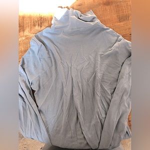baby blue turtleneck shirt